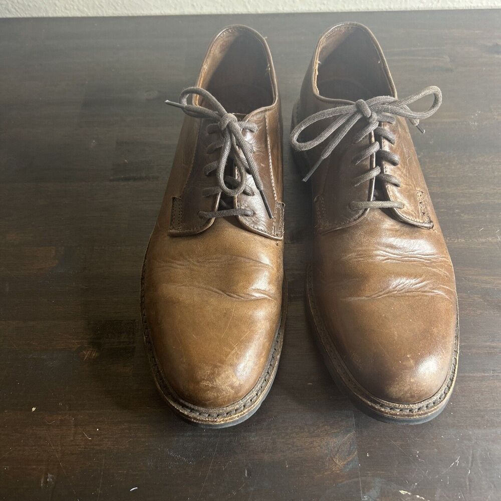 Frye Oxford Mens Suede Leather Low Top Cap Toe Oxfords Shoes Lace up 8.5 D